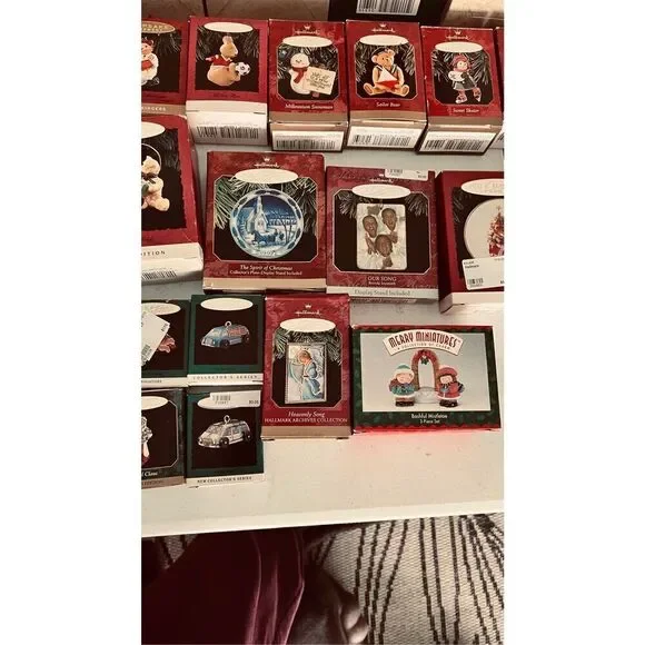 Hallmark Keepsake Christmas Ornaments Vintage Lot of 55 New Original Box